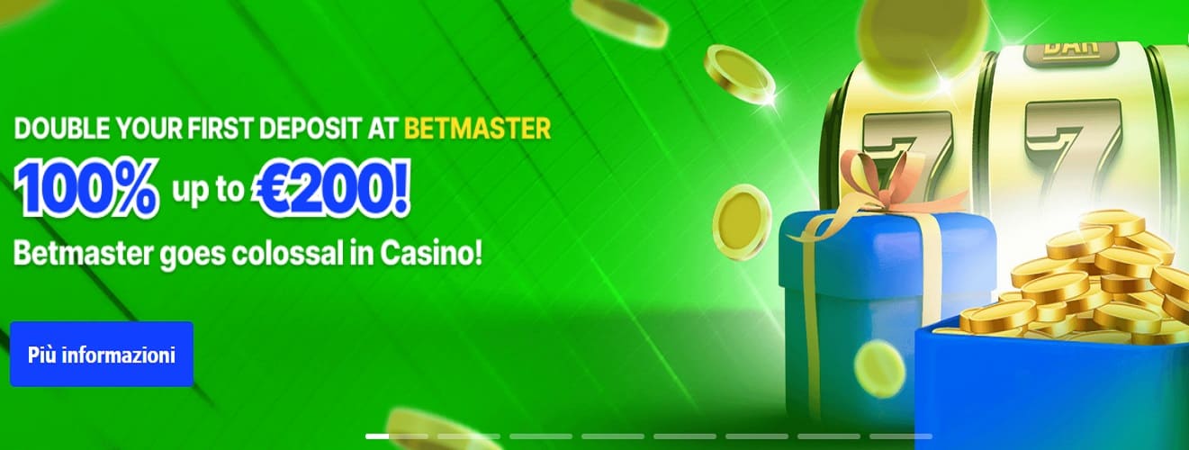Iscriviti a Betmaster e approfitta di un bonus emozionante
