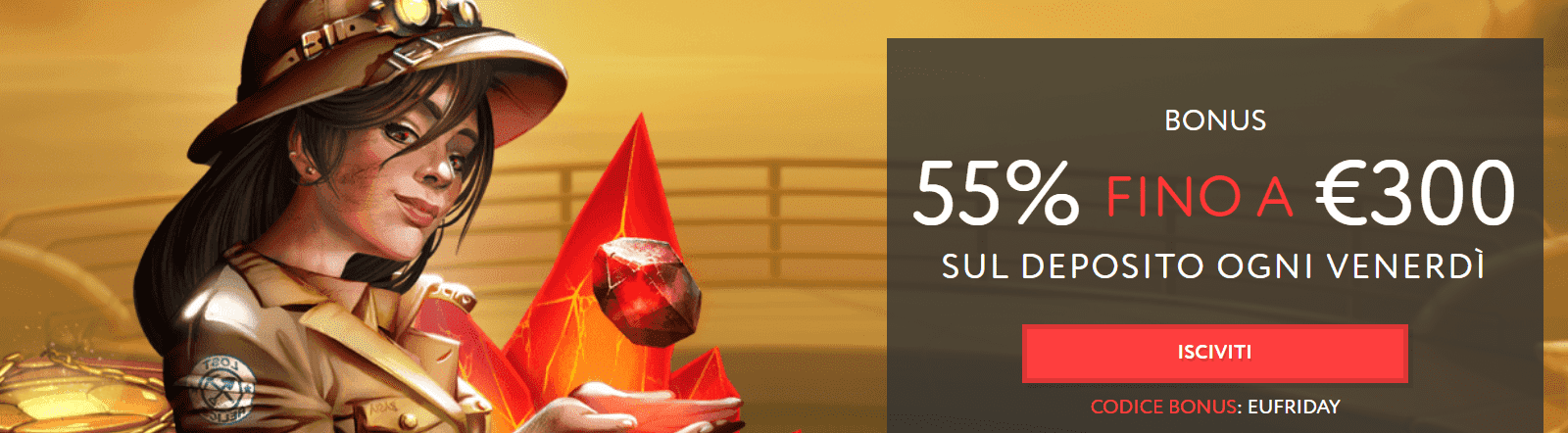 bonus sul deposito ogni venerdì