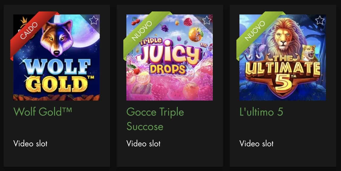Slot video del casinò