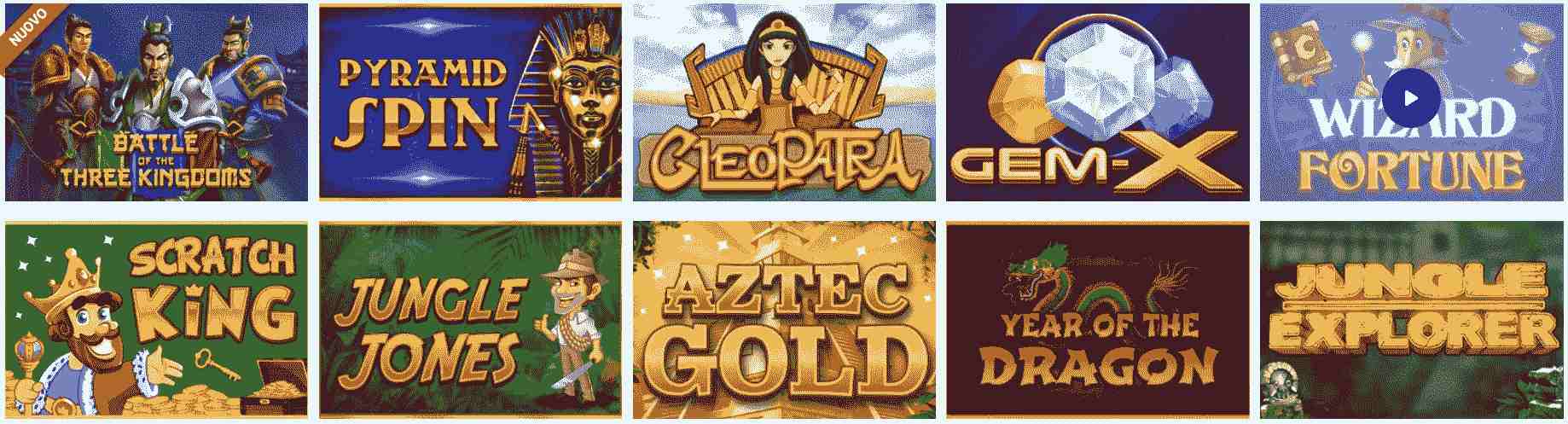 tutti i giochi al casinò winspark